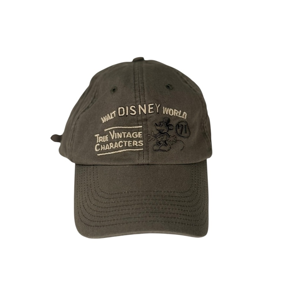 Walt Disney World True Vintage Characters Hat Mickey Mouse 1971 Embroidered Cap